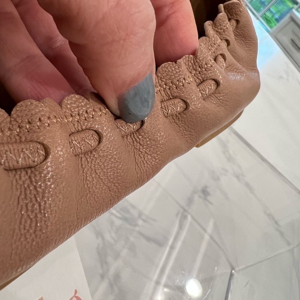 SEE BY CHLOE JANE SCALLOPED BALLET FLAT NUDE Size 40 - Picture 13 of 13